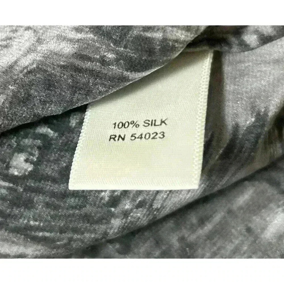 Banana Republic Purple Plum Black 100% Silk Dress Petite S Super Soft I1 - Picture 6 of 10